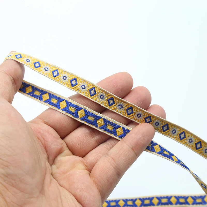 2M jacquard ribbon webbing DIY Clothing Handmade Sewing Accessories 1cm
