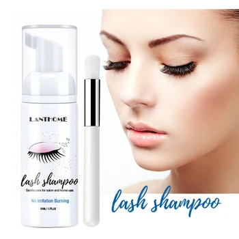 

LANTHOME Eyelashes Shampoo 50ml Soft Eyelash Cleaning Graft Extension Eyelashes Mousse Foam