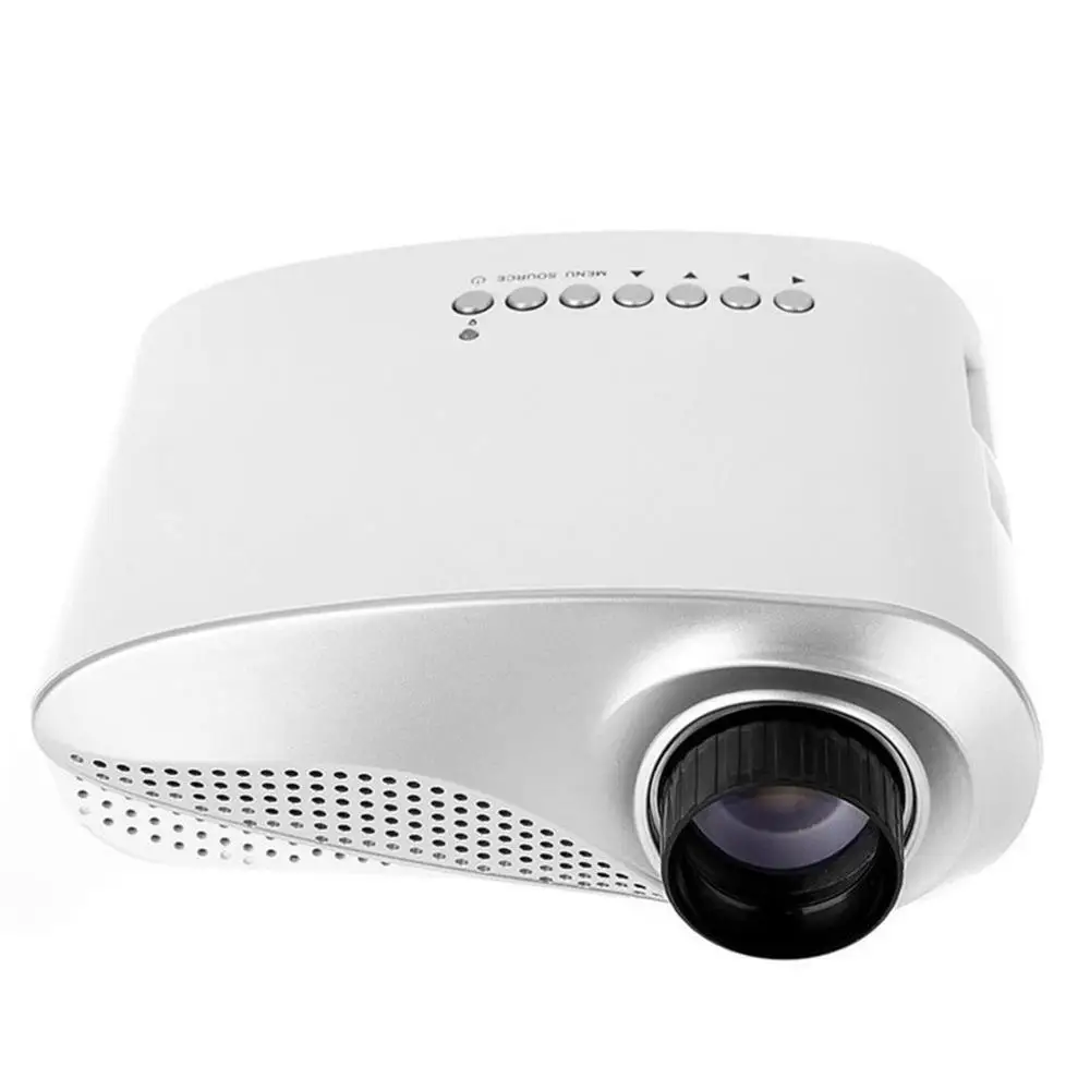 Rigal Rd802 Draagbare мини-проектор для домашнего кинотеатра светодиодный мультимедийный ЖК-проектор Usb/Vga/Hdmi мультипликационный видеопроектор Rd-802 - Цвет: white