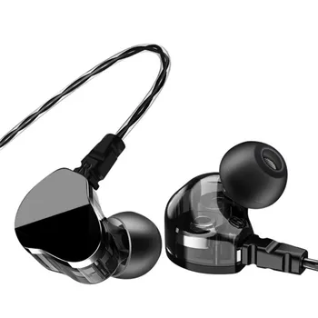 

Ergonomic Design For Comfortable Dual Drivers HIFI Sound Earbuds In Ear Earphones Sport Noise Canceling Earphones
