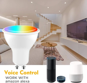 

WIFI Led Smart Bulb Light White E27 RGB Wireless Smart Home Automation Lamp Smart Bulb Compatible With ALexa Google Assistant