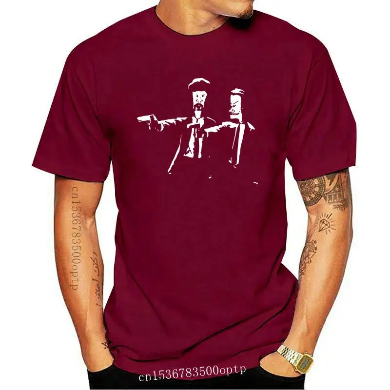New Beavis and Butthead Pulp Fiction 2021 Summer 3D Printed T Shirt Men Casual Male tshirt Clown Short Sleeve Funny Shirts | Мужская