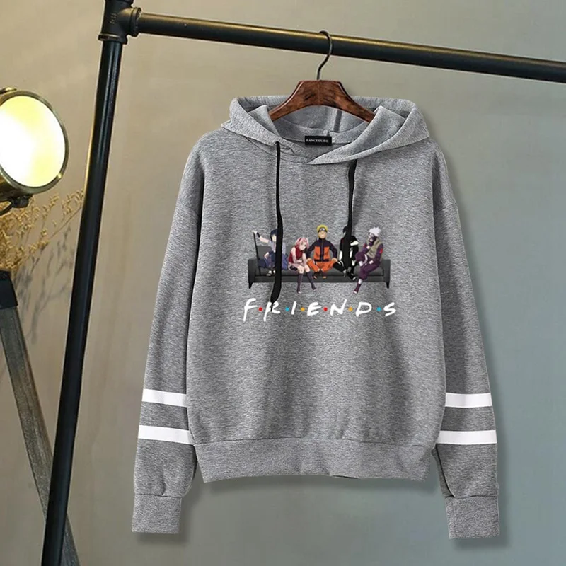 

FRIENDS Letter Hoodie Autumn Winter Harajuku Sweatshirt Women's Hoodies Casual Outwear Coats Female Pullover Sweatshirt