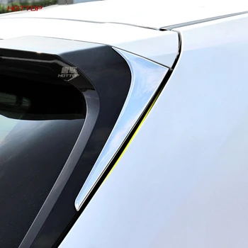 

For Lexus Ux200 Ux250h Ux260h Car Sticker Styling Ornament Rear Tail Spoiler Side Triangle Molding Window Bezel Trim 2pcs