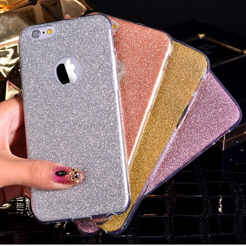 Lovely Girl Glitter Soft Silicone TPU Case for iphone XS MAX XR X 7 8 6 6S Plus 5 5s SE Slim ShockProof Protective Shell Cover |