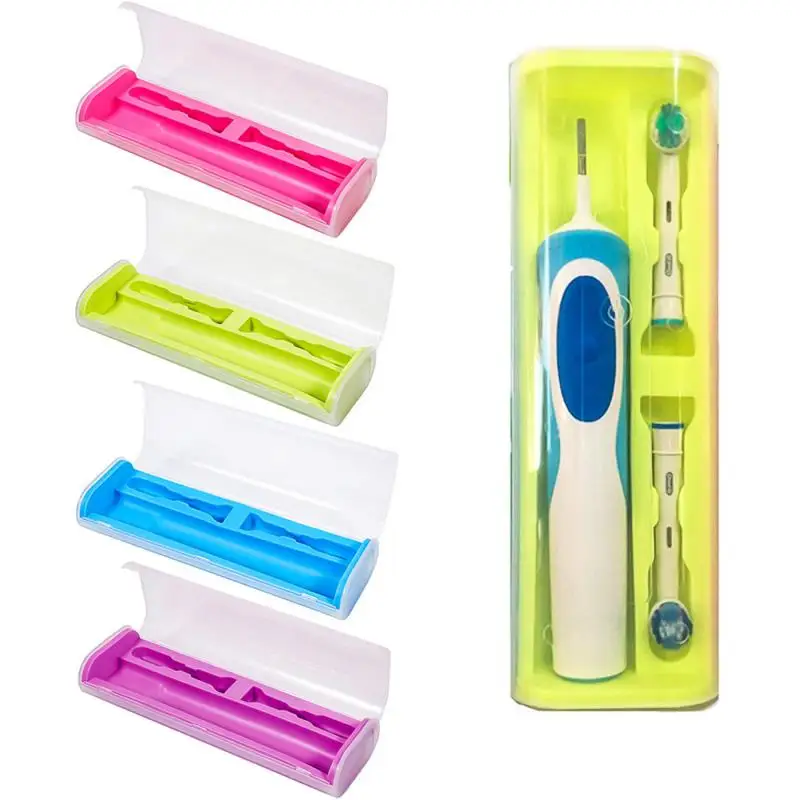 Portable Electric Toothbrush Holder Travel Case Transparent Storage Box Cover 