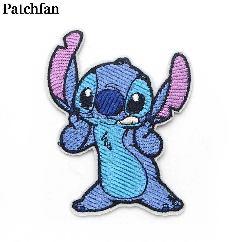 5 20 шт./лот Patchfan тематика «Лило и Стич» в мультипликационном стиле(«Железный На нашивки костюмы вышитые аксессуары для лоскутного шитья индивидуальные нашивки оптом A2313 - Цвет: 5