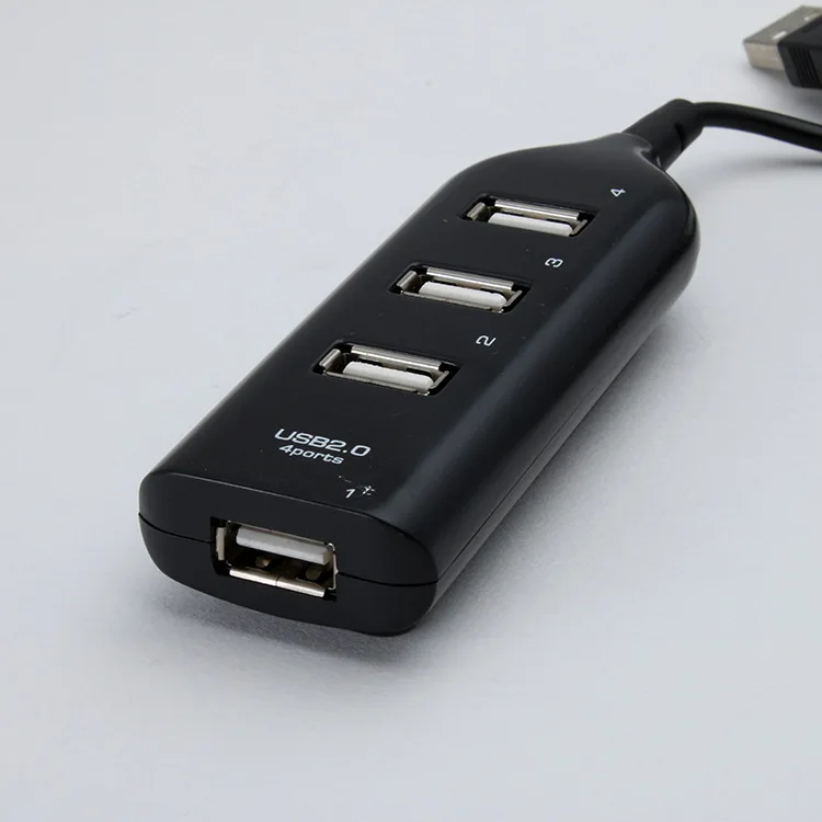 Лидер продаж USB 2,0 Hi-Скорость 4 Порты и разъёмы USB hub-разветвитель концентратор USB для передачи данных для телефона адаптер для ПК компьютер для Портативный жестких дисков