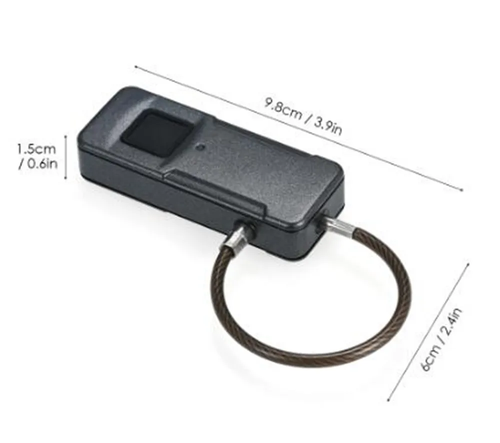 Smart Keyless Fingerprint Lock Waterproof Fingerprint Unlock Anti-Theft Security Padlock Door Luggage Lock