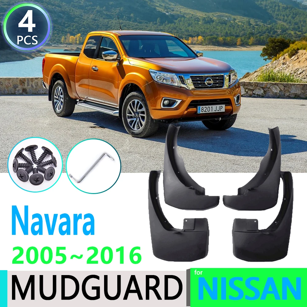 Брызговики для Nissan Navara Frontier Brute D40 2005 ~ 2016 4 шт. брызговики автомобильные аксессуары