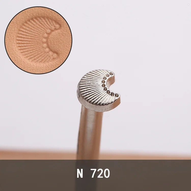 N720 Кожевенное ремесло DIY кожаные штампы инструмент для печати, кожевенное ремесло резное искусство кожевенное ремесло для кошельков обувь Рюкзаки ремни узоры - Цвет: N720