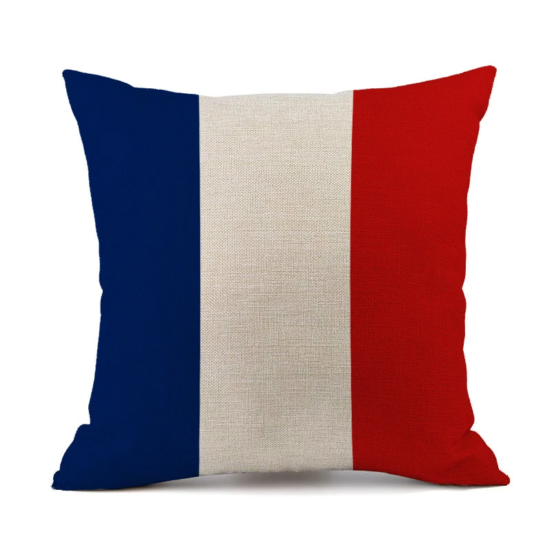 5 NEW National Flags Soccer Teams Cushion Covers Linen Football Europe America Nations Clubs Pillow Covers Decorative Throw Pillow - Цвет: 5