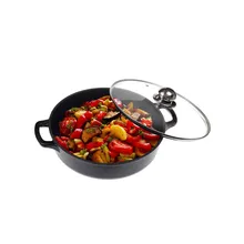 Panairo "Chief " Сотейник 26см СО СТЕКЛЯННОЙ КРЫШКОЙ, литой алюминий