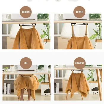 

Soft Heated Shawl Electric Warming Heating Blanket USB Powered Winter Pad Portable with Slots DEC889