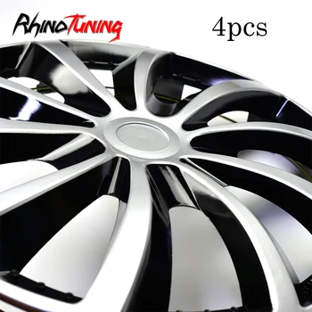 

4 pcs Universal 14" Car Wheel Trims Cover Hub Caps Covers For Car Refit Fan Shade 388mm 336mm