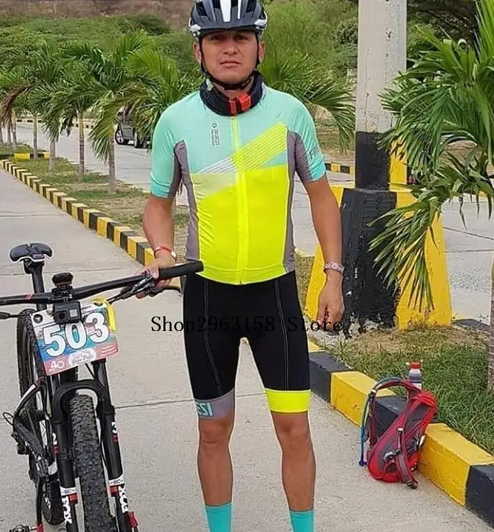 as picture15 Pro Team Frenesi триатлонный костюм мужской Велоспорт Джерси наборы Skinsuit комбинезон Велосипедное трико Ropa ciclismo комплект гелевая накладка - Цвет: as picture15