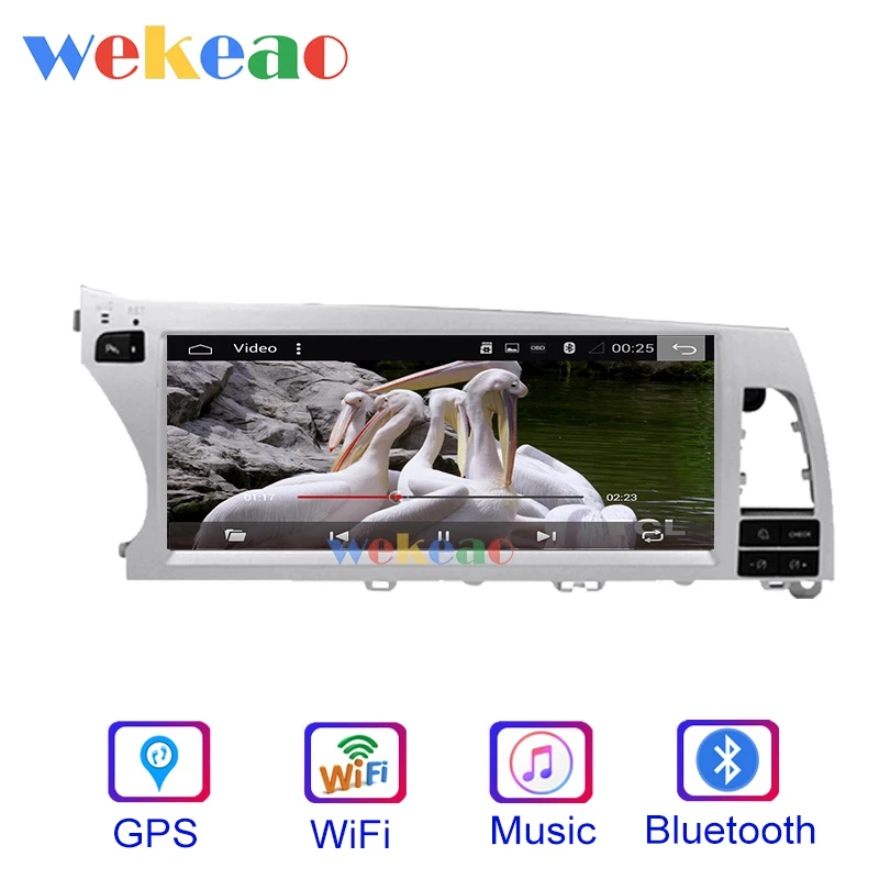 Wekeao широкий экран 10,25 ''Android 9,0 автомобильный Радио gps навигация для Audi Q7 Автомобильный Dvd мультимедийный плеер 2007