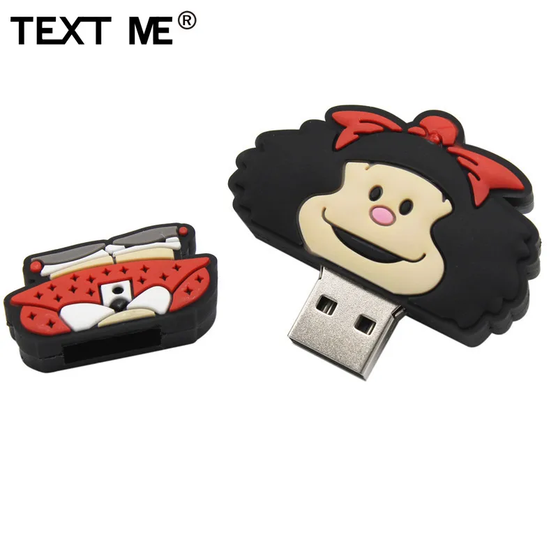 Флеш-накопитель usb 2,0 с милым рисунком русалки быка дьявола, 4 ГБ, 8 ГБ, 16 ГБ, 32 ГБ, 64 ГБ, подарок