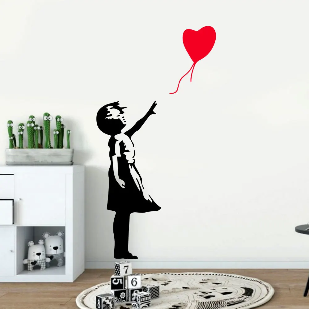 Banksy Wall Decal Balloon Girl Banksy Vinyl Sticker