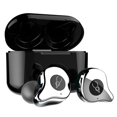 Оригинальные Sabbat E12 Bluetooth 5,0 настоящие беспроводные наушники HiFi Stere гарнитура спортивные музыкальные наушники - Цвет: Серебристый