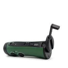 Светодиодный фонарь для кемпинга с ручным поворотом, многофункциональное радио для использования на открытом воздухе, экстренная зарядка для мобильного телефона