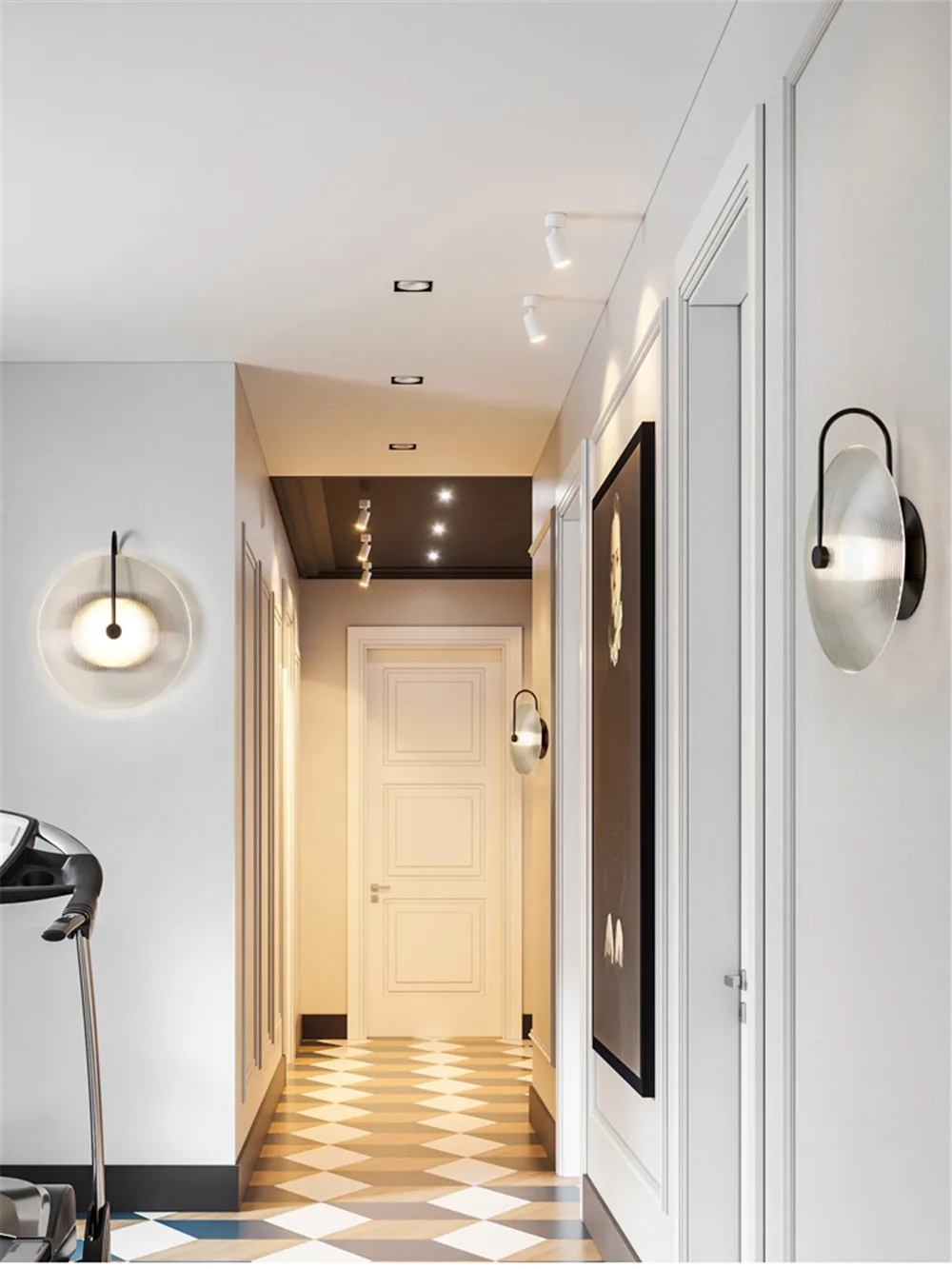 Nordic Design Modern LED Wall Lamp Loft Decor Sconce Wall Lights Iron Glass Bedroom Bedside Wall Light Home Lighting Luminaire (8)
