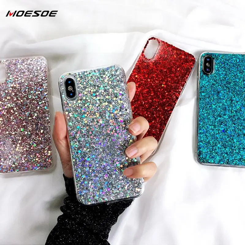 

Bling Glitter Phone Cases For Samsung S10 S9 S8 Plus A6 A8 A9 A7 2018 Note 9 8 A70 A50 A30 A 40 20 10 60 M40 M20 M10 Case Cover