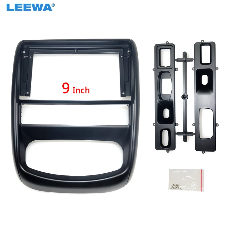 

LEEWA автомобильная стереосистема 9 "2Din, большой экран, рамка-адаптер для Renault Duster, комплект аудио-фитингов, панель, рамка, комплект # CA6696