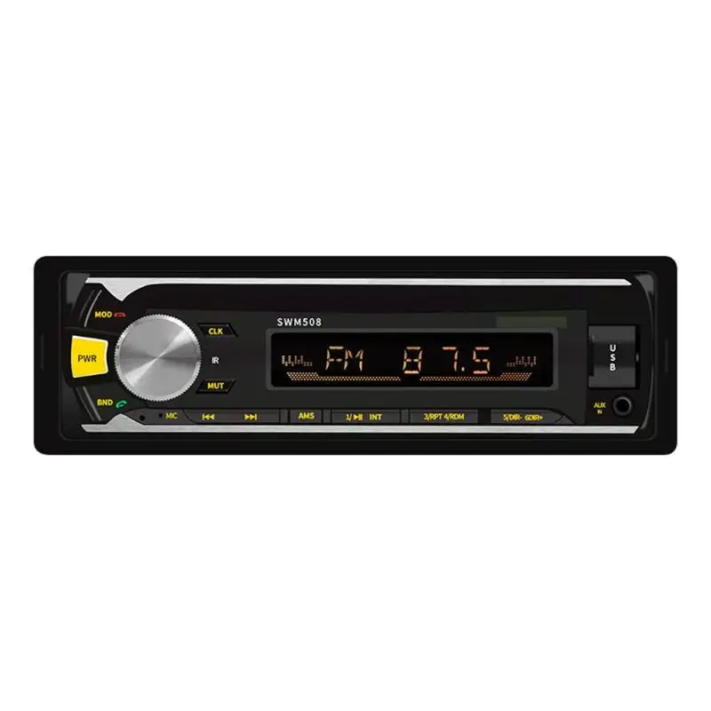 508 автомобильный стерео MP3 плеер в тире Bluetooth USB аудио копия FM радио головное устройство Rca аудио выход может подключаться к сабвуферу