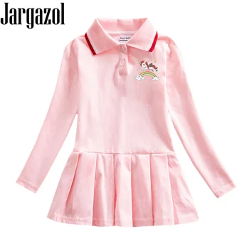 

Jargazol Kids Dresses for Girls Costume Ainbow Horse Summer Short Sleeve Princess Dress Cute Little Girl School Outfits Vestidos