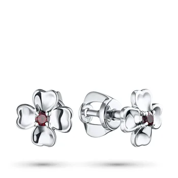 

Pusety silver garnet e0606ps04202805