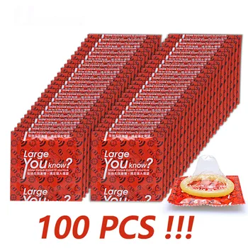 10Pcs/Lot 55mm Large Size Condoms Plus Size 55mm Big Condones Penis Sleeve Natural Latex Contraception Adult Sex Toys