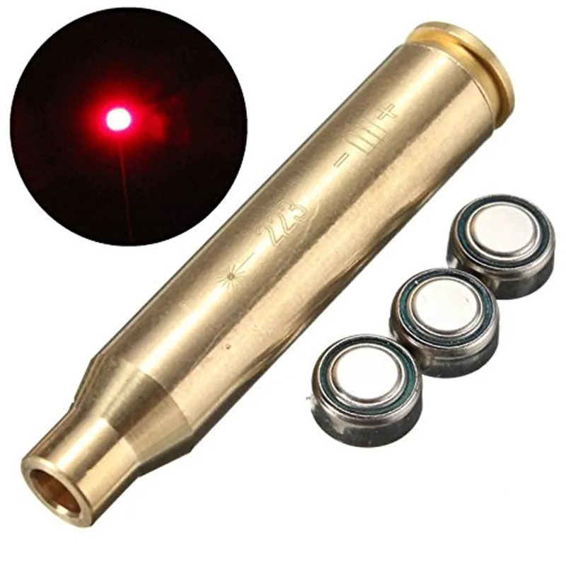 

Red light Laser Dot Boresighter 223 REM Brass Laser Bore Sight