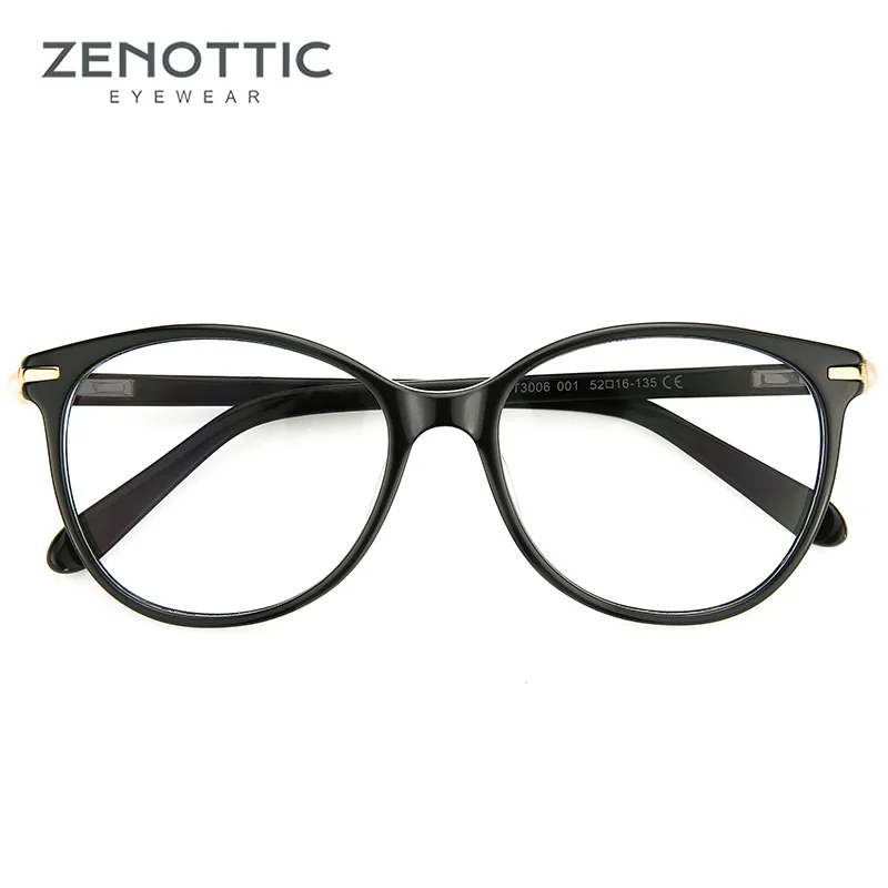 Женские винтажные оптические очки ZENOTTIC дизайнерские для близорукости в