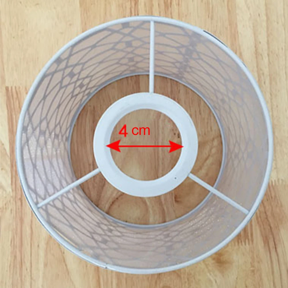 Holder Lampshade Accessories Guard Modern Cafe Iron Decorative Hotel Home Restaurant White Ceiling Pendant Light Lamp Cover