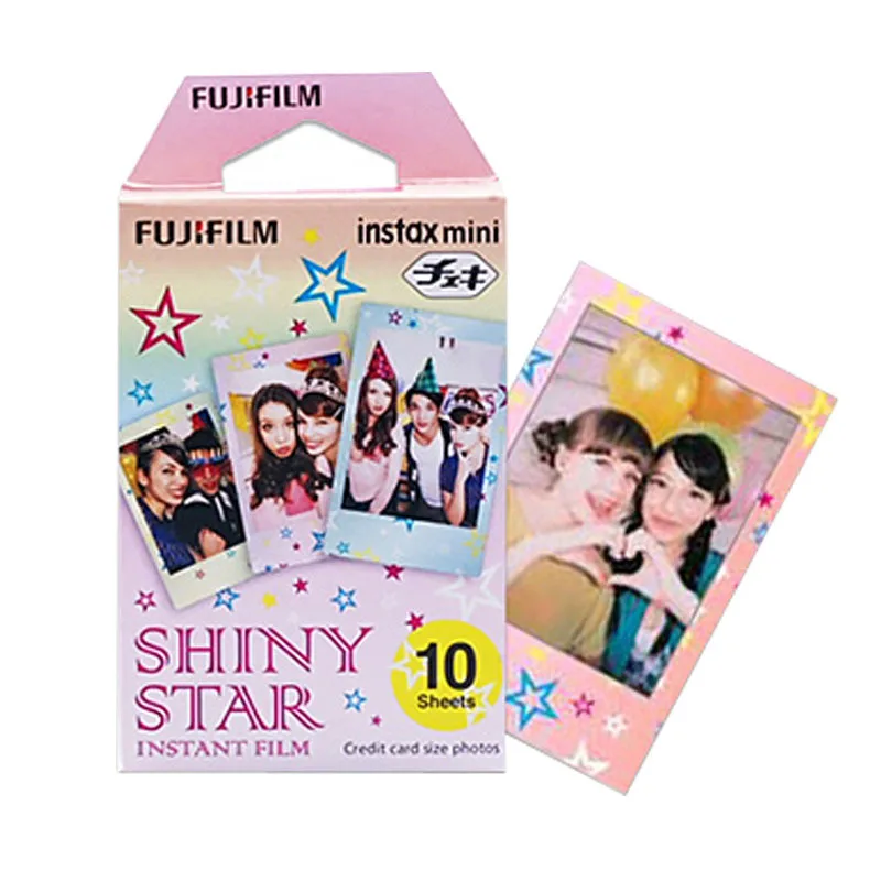 10 листов fuji fujifilm instax mini Color edge fims для instant camera mini 7s 25 50s 8 90 фотобумага - Цвет: Star
