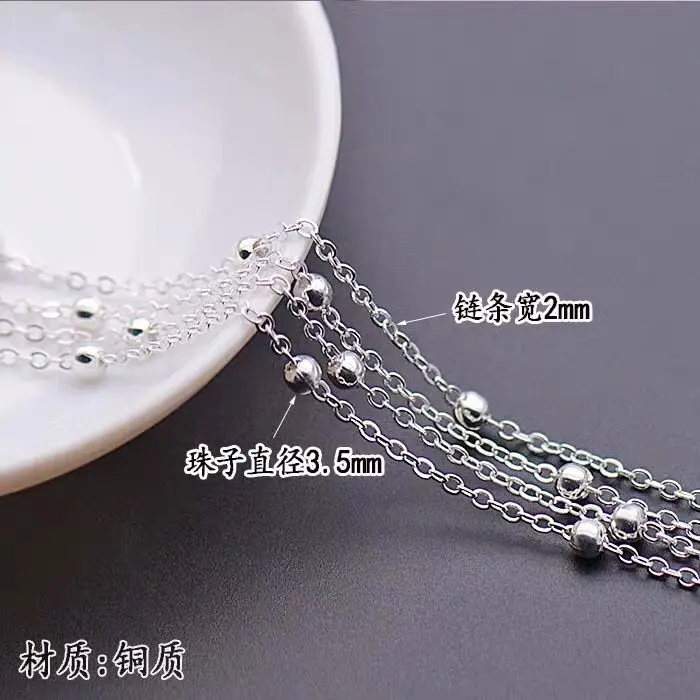 

Magic YUNZI 2.0 Size Bead Necklace Cross Fine Metallic Belt Bead Necklace Article DIY Hot Shrink Film Hairpin Hair Accessories