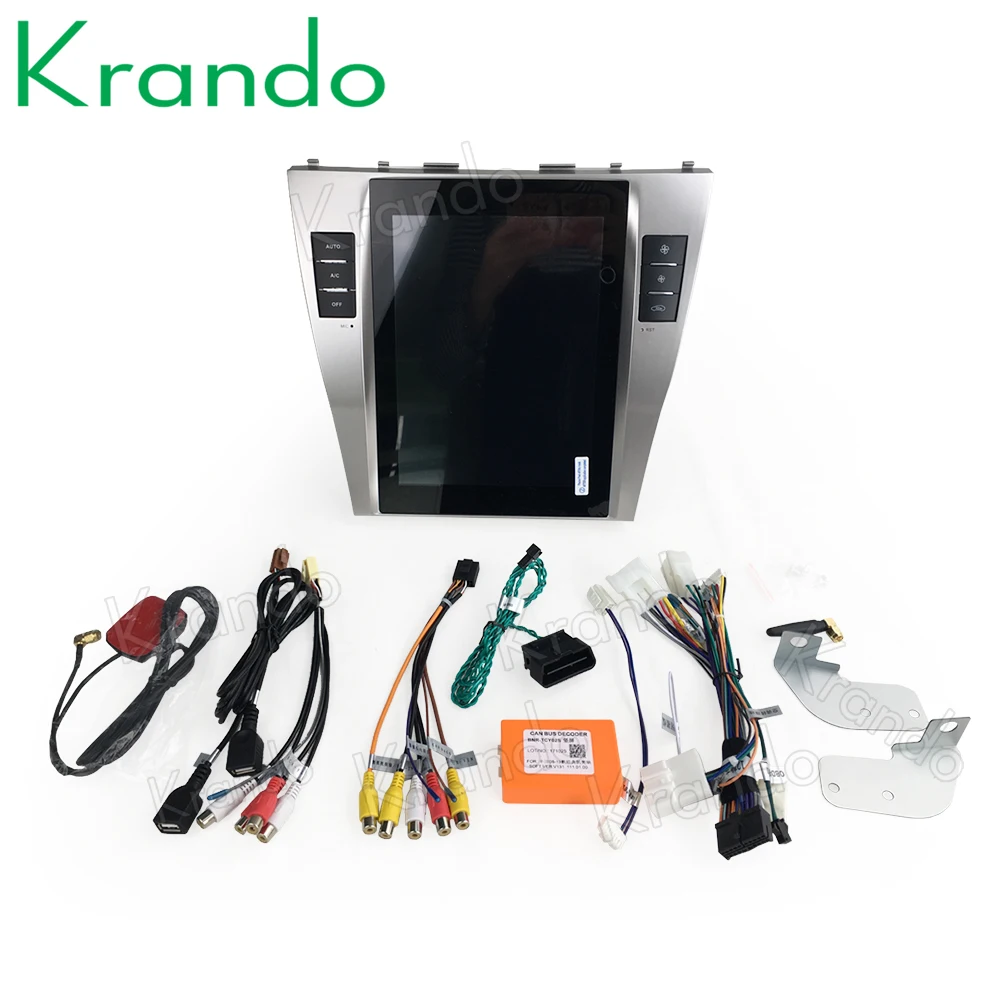 Автомобильный мультимедийный плеер с вертикальным экраном Krando Android 8 1 4 + 64 ГБ 10