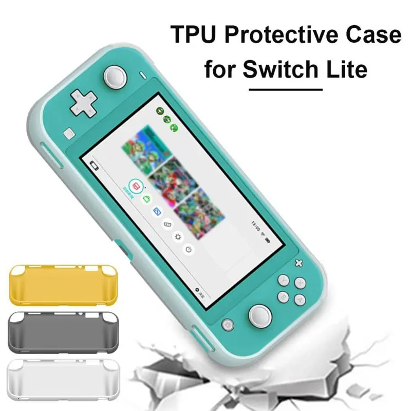 

TPU Shell Protective Cover With 4 Card Slots On The Back For Switch Lite