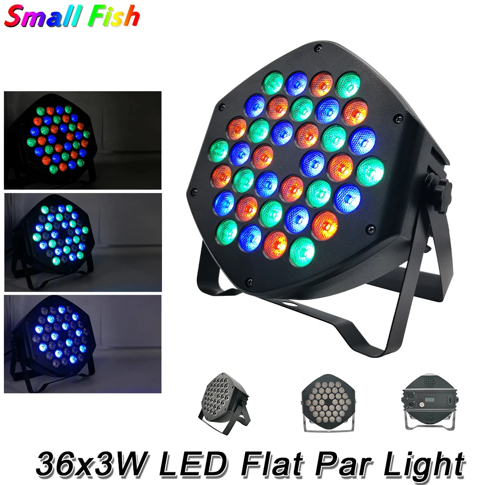 Светодиодный мини-прожектор 36x3 Вт RGBW DJ Par RGB стробоскоп дискотека DMX эффект