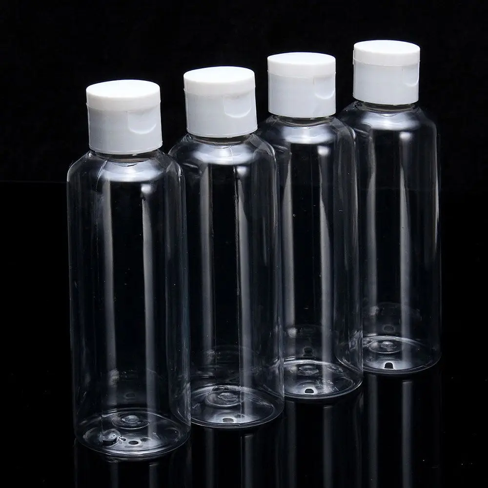 100 мл прозрачные ПЭТ пустые бутылки для многоразового использования маленький портативный лосьон для путешествий жидкий шампунь контейнер для косметических принадлежностей