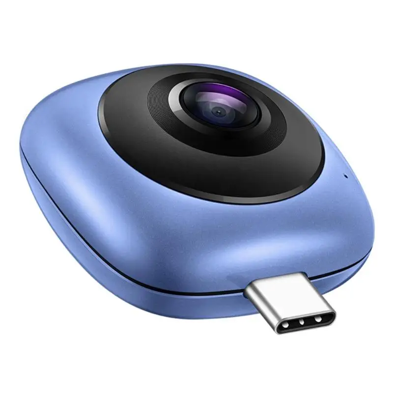 Blue Huawei 360 панорамная камера Cool Edition 13 МП двойной рыбий глаз широкоугольный объектив для телефона совместима с интерфейсами type-C телефоны - Цветной: Blue