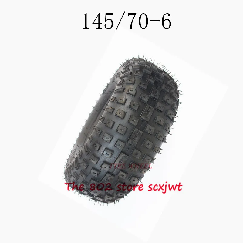 6 дюймов AT145/70-6 вакуумных шин бескамерных шин для 49cc 50cc 110cc ATV электрический скутер Багги Go Kart велосипеда автомобиля Запчасти по бездорожью