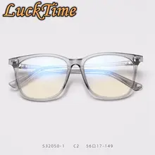 LuckTime модные сетчатые красные анти-Blu-ray очки оправа Ретро квадратные очки для близорукости оправа для мужчин и женщин повседневные оправы для оптических очков