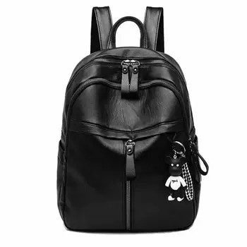 

2020 New Fashion Woman Backpack High Quality Youth PU Leather Backpacks for Teenage Girls Female School Bag Hot Sale