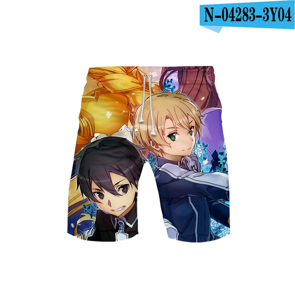 Alicization анимация 3D шары штаны для мальчиков шорты для отдыха с 3D принтом Новинка Топ Весна Осень Роскошный Harajuku - Цвет: 3