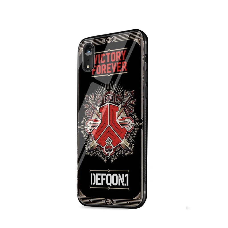 Стеклянный чехол для телефона TPU glass для Apple iPhone 5 5S SE 6 6S 7 8 Plus XR X XS максимальный чехол Defqon 1
