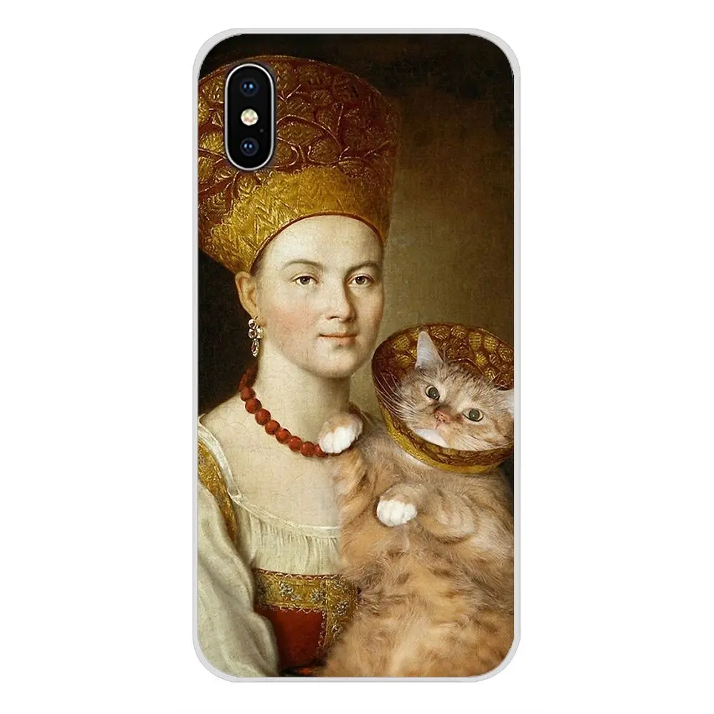 Для Xiao mi 4 mi 5 mi 5S mi 6 mi A1 A2 5X6X8 9 Lite SE Pro mi Max mi x 2 3 2S защитный чехол для телефона da Vinci Mona Lisa Pat Cat Art - Цвет: images 9
