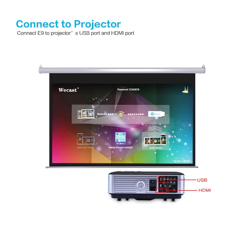 Asunflower HDMI экран литой адаптер экран зеркалирование для iPhone samsung ios Android телефон беспроводной Wi-Fi HDMI Дисплей приемник