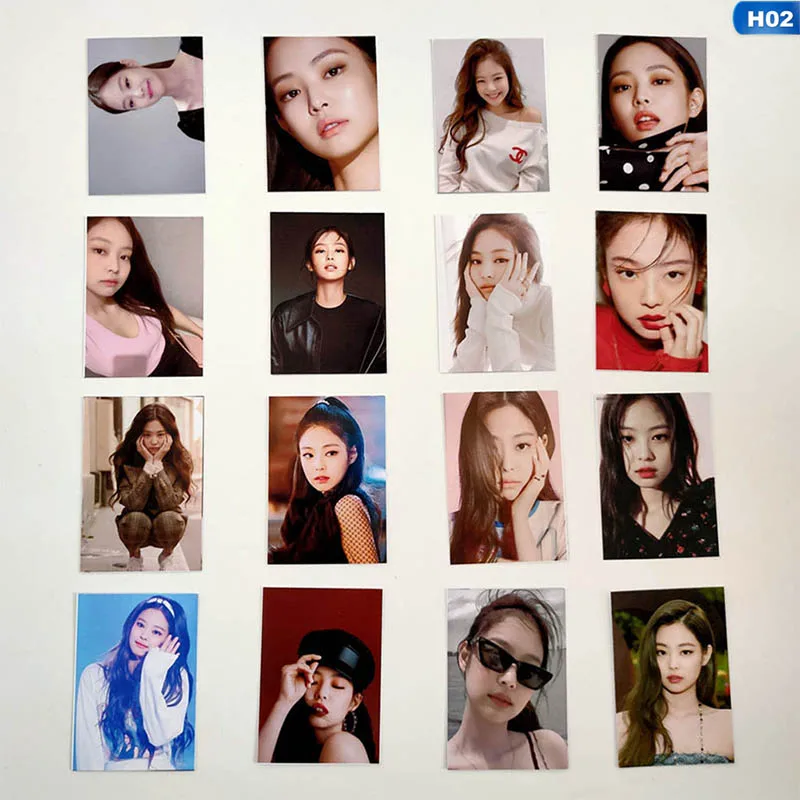 2 16 шт./компл. KPOP BLACKPINK девушки альбом фото карты ПВХ карты самодельные ломо карты фотокарты вентиляторы подарки - Цвет: 2